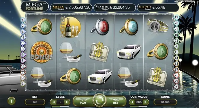 Mega Fortune at Mr Jones Casino